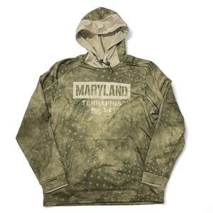 Under Armour Maryland Terrapins Hoodie Camo Pullover Sweatshirt‎ Mens Large